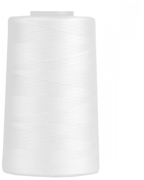 Нитки Sewing Thread 40/2 5000 ярд. цвет - белый 100% п/э в Зиме